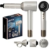 Cecotec Hairdryer Brushless Motor and Plasma Technology DryGlam Waves Champagne. 1600W, 110000RPM, 4in1 Heads, Coanda Effect,