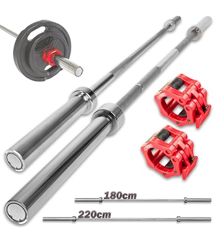 Olympische Langhantelstange 20 Kg – 2,1 M, Belastbar Bis 680 Kg, Für Krafttraining & Fitness