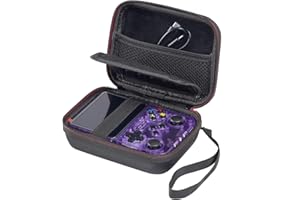 CBDYWVR Funda de transporte de viaje compatible con RG35XX/RG35XX Plus/R36S/R35S retro consola de juegos de mano, funda de almacenamiento rígida de EVA para RG35XX/RG35XX Plus (solo funda de juegos) (negro)