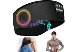ink-topoint Sleep Headphones Headband Bluetooth 5.4 Soft Headphones for Sleeping & Sport with Thin Speakers,Wireless Music Earphones Tech Gifts for Men Women Teens Yoga Workout Fitness Relax Travel