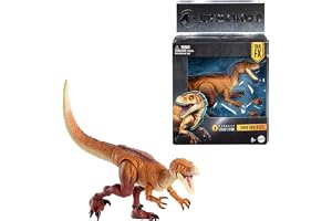 Mattel Jurassic World Ledad dinosauriefigur, ornitolester, premiumdesign med realistiska ögon, 18 leder och extra ben, JKM91
