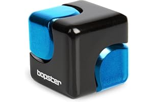 BOPSTER Fidget Spinner Fidget Toys Handspinner aus Metall, Schreibtischspielzeug, Sensorisches Stress Spielzeug - Stress und Angstabbau, Fidget Spinner Kinder und Erwachsene ADHS ADHD Autismus - Schwarz/Blau