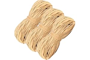 HUAMIRRA 150g Bast Raffia Bastband, Bastband, Raffia, Bast Raffia, Papierschnur Geschenkbast, Weben und Gärtnern, zum Dekorieren von Geschenkkartonagen