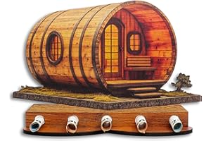 ‎DRO DESIGN DRO Design Geldgeschenke, Geschenkverpackung Holz-Optik Sauna Motiv – Bargeldgeschenk, Geldpräsent, Kreatives Geldgeschenk, Geburtstag, Hochzeit, Weihnachten