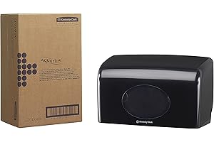 KIMBERLY-CLARK Aquarius, 7191, Small Roll Toilet Tissue Dispenser, Black, 1 x 1 Dispenser