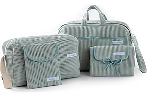 mi bollito - Pack Esencial para Mamás, Papás y Bebés: Bolsa de maternidad, bolso de paseo, cambiador portátil y organizador de pañales y toallitas. Fabricado en España.