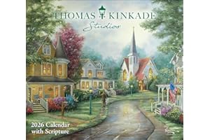 Thomas Kinkade Studios 2026 Deluxe Wall Calendar with Scripture