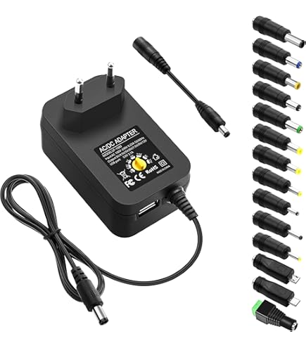 Hama Universele Sch. Netadapter Instelbaar 1500Ma 18W Max 12v 7 Adapters