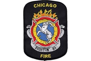 feuer1 Chicago Fire Fightin`81 Écusson 8,4 x 11,5 cm
