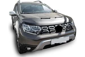 AUTO-BRA AB3-00040 Car Bra Compatible with Dacia Duster II 2018-2024 Hood Bra Stone Chip Protection Bonnet Protection Tuning Bonnet Bra