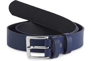 Ladeheid Ceinture enfant en cuir accessoire de mode pour enfants ceinture garçon avec boucle de 2,5 cm de largeur K1D5