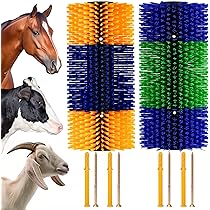 Spazzola Tiragraffi Per Bestiame | 2 Pezzi 51x19 Cm | Per Cavalli, Mucche, Pecore E Maiali - Foto 1