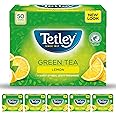 Tetley Lemon Green Tea Bags - Refreshing & Healthy Citrus Blend - Rainforest Alliance Certified - Plant Based Tea Bags - Perfect for a Relaxing Moment - 300 Teabags (6x50)