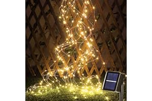 yowin Luces Solares LED Exterior Jardin, 2M 200 LED Guirnaldas Luces Exterior Solar IP65 Impermeables Cadena de Luces Decoracion para Navidad Jardín Dormitorio Muebles Patio Terraza Balcón Fiestas