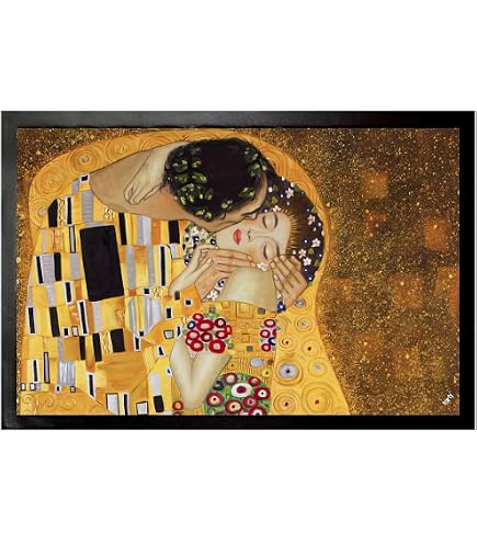 1art1 Gustav Klimt Blumengarten Fußmatte 60x40 Cm – Design Türvorleger Für Innen