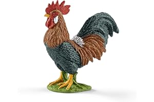 Schleich- Figurine Coq Farm World, 13825, Multicolore