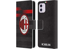 Head Case Designs Licenza Ufficiale AC Milan Terza Maglia 2018/19 Kit Cresta Custodia Cover in Pelle a Portagoglio Compatibile con Apple iPhone 11