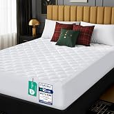 Mattress Protector 180 x 200 cm, Padded Bed Cover, Mattress Cover