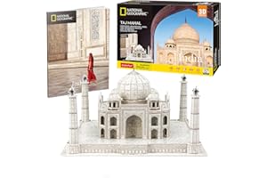 PARTY TOWN National Geographic - Taj Mahal | Puzzles 3d Regalo Bambino 8 Anni | Puzzle 3d Per Adulti E Puzzle 3d Per Bambini | Modellini Da Costruire | Giochi Per Bambini | 87 Pezzi