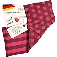 Asigo Kirschkernkissen für die Mikrowelle geeignet I ca. 17 x 45cm I Körnerkissen für Nacken und Schulter aus Baumwolle…