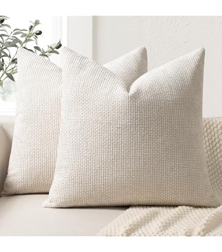 Encasa XO Housses de Coussin Velours, Set de 2 pièces (40x40 cm