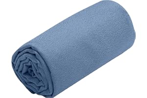 Sea to Summit - Airlite Microfibre Towel L - Bath Towel - Ultra Absorbent & Quick Dry - Ultra-Lightweight - Tiny Pack - For Travel & Backpacking - 60 x 120cm - Moonlight Blue - 67g