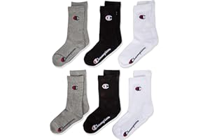 Champion Socks Basics 6pk Crew Socks Protège-Bas & Socquettes Mixte enfant (lot de 6)