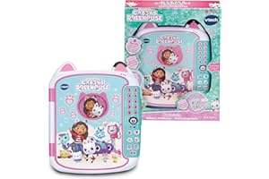 Vtech Gabby's Dollhouse - Katzentagebuch – Mit der Originalstimme von Gabby – Tagebuch mit Lerninhalten, 6 Spielmodi, Aktivitätstasten und Zahlenpasswort – Für Kinder von 3-6 Jahren