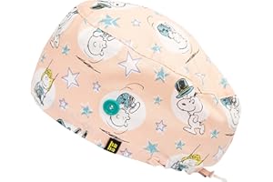 HappyHat - Gorro hospital SNOOPY star Mujer color: Rosa