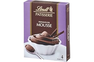 ‎LINDT Lindt Schokolade - PATISSERIE Mousse au Chocolat | 6 x 110 g | Backmischung für 4 Portionen fluffige Mousse al Cioccolato aus feinster Schokolade | Patisserie | Backmischung | Schokoladengeschenk
