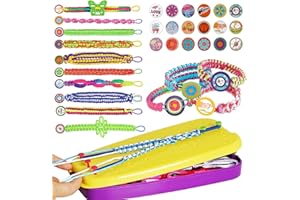 KEEHOM kit bracelet fille,Kit d'artisanat de bracelet d'amitié pour filles, DIY Kit Créatif Enfant, jouets d'art et d'artisanat pour filles de 6 7 8 9 10 11 12 ans Cadeau de Anniversaire