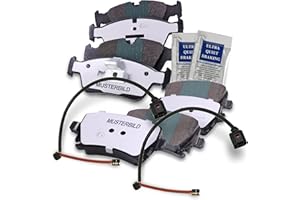 ‎ATEC GERMANY BESTPRICE Bremsbelagsatz Vorderachse + Hinterachse inkl. Verschleißwarnkontakt, Satz Bremsbeläge Bremsklötze Vorne + Hinten mit Warnkontakt Verschleißanzeige, Kompatibel mit BMW 3er (E46)