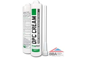 Rempro 1 x 400ml DPC Damp Proofing Course Cream - Barrier Treatment & Control of Rising Damp in Walls - BBA Certified