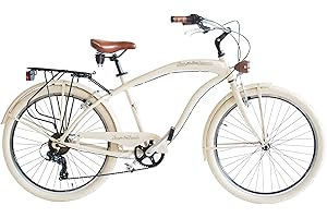 VIA VENETO BY CANELLINI Via Veneto Cruiser, Sun on The Beach - Ruedas 26", Cuadro de Aluminio, fremos V-Brake