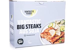 Grands steaks de soja Vantastic Foods - Produit végan sans gluten - 500 g