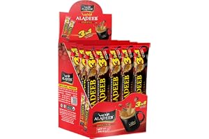 ALADEEB Original 3-i-1 Snabbkaffe, 24 Portioner x 18g, Redo att Dricka Instant Kaffe