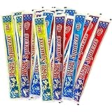 Slush Puppie Freeze Pop Ice Pole Lolly Lollies For Classic Flavours of Red Cherry, Lemon and Lime, Strawberry and Blue Raspbe