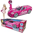 BladeZ Toyz Barbie Dream Car, Remote Control Car, Pink Car for kids, Full function RC 2.4GHz with lights, Fits two Barbie Dolls, Licensed Toy, 15"