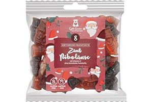 ‎NASCHLABOR naschlabor x Gute Laune Fruchtsaftbär Weihnachten | sortenreine Fruchtsäfte | Ohne künstliche Farbstoffe und Geschmacksverstärker | Gluten- und Laktosefrei (Zimt-Nikoläuse)