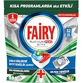 Fairy Platinum Plus Ultra Cleaning Dishwasher Detergent Capsule 32 Wash Lemon Scented