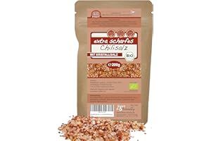 ‎DIRECT&FRIENDLY direct&friendly extra-scharfes Bio Chilisalz | grobes Kristallsalz mit scharfer Bio Chili ideal für die Salzmühle