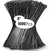 Fascette Plastica Per Giardinaggio - 500 Pezzi Nero, Con Filo Di Ferro - Per Piante E Cable Management - Foto 6