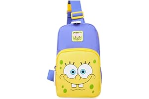 SPONGEBOB SQUAREPANTS Sac Bandoulière Fille et Ado, Sac de Voyage et Vacances, Idée Cadeau