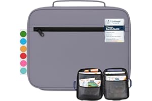 ‎BUNNYBOO bunnyboo TipToi Bag, Space For Up To 8 Books, Tiptoi Starter Set with Insert for Tiptoi Pen, Tiptoi Cable and Battery Compartment, Bag For Tiptoi Pen, Belongs in Every Tiptoi Starter Set, Grey