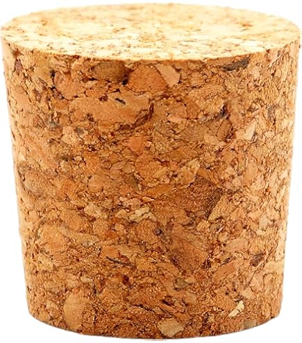 10 Stück Konische Weinkorken Aus Naturkork – Wiederverwendbar, Für Flaschen, DIY, Basteln (Größe: 42 X 37 X 25 Mm)