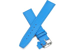 GL LEATHER ACCESSORIES Ladies Womens Leather Thin Watch Strap 19 Colours 12mm - 24mm