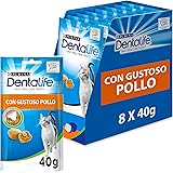 PURINA Dentalife Snack gatto al gusto di Pollo - 8 confezioni da 40g ciascuna