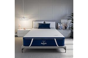 MORPHEA FRANCE MORPHEA Topper Cloudymax Topper de 180 x 200 cm, espuma viscoelástica de gel gruesa con protector de colchón ergonómico de espuma de alta densidad para un sueño lujoso y reparador