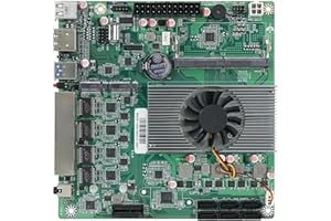 KINGNOVYPC Płyta główna NAS 6-kieszeniowa Intel N100 4-portowa i226-V 2,5 GbE LAN, 1 x DDR5, 2 x M.2 NVMe PCIE X1, 6 x SATA3.0, HDMI2.0 DP, 4 x USB, mini ITX 17 x 17 cm, miękki routing, DIY VPN Router Firewall
