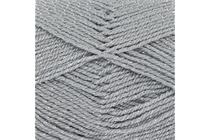 King Cole 565 – Ovillo de lana (100 G), color plateado